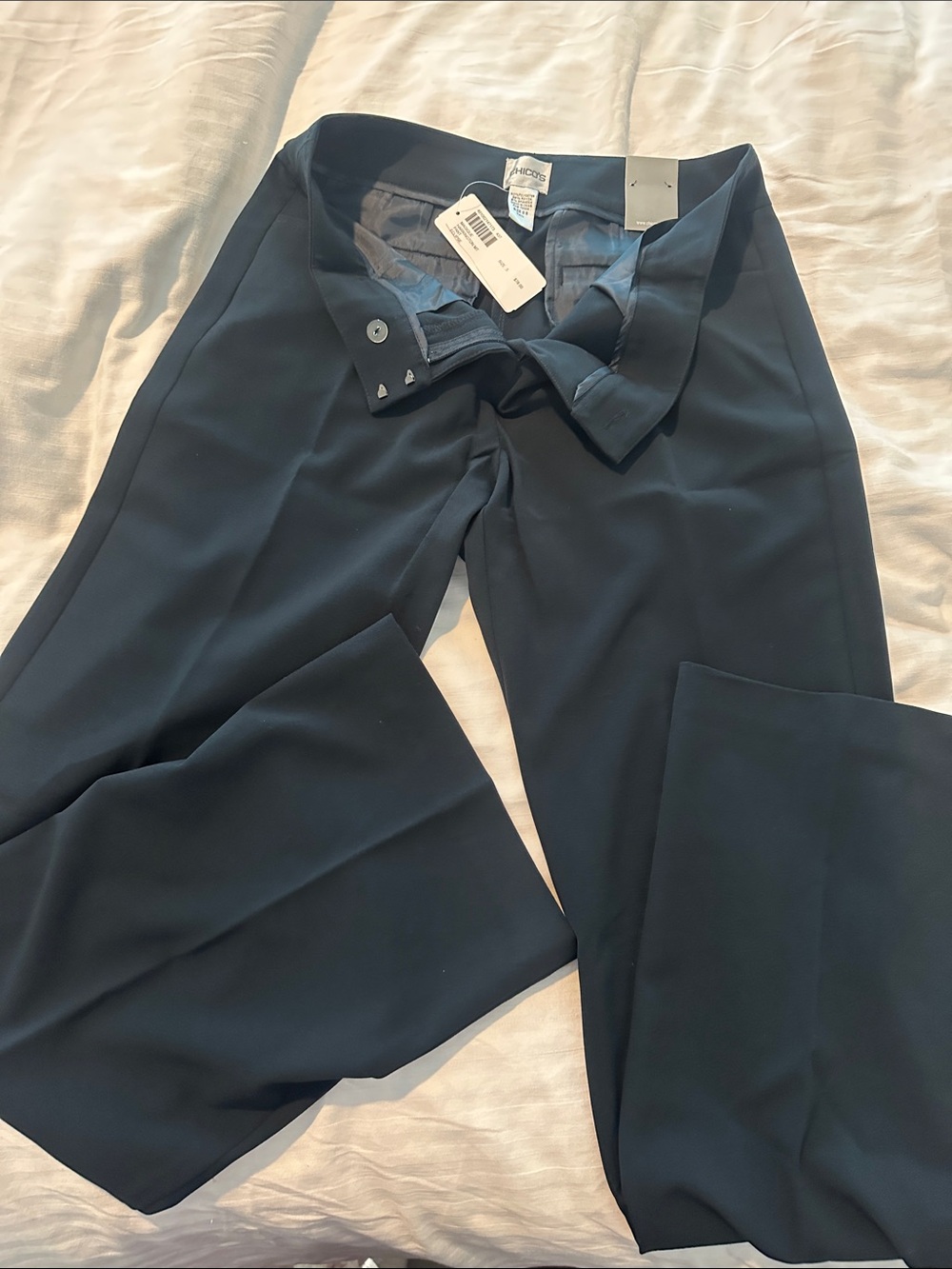 NWT Chico's Modern Magique Dress Pants in Eclipse Size 0.5 Tall Modern
